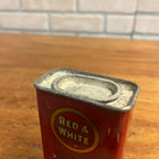Vintage Red & White Ginger Chicago Buffalo NY Spice Tin Kitchen