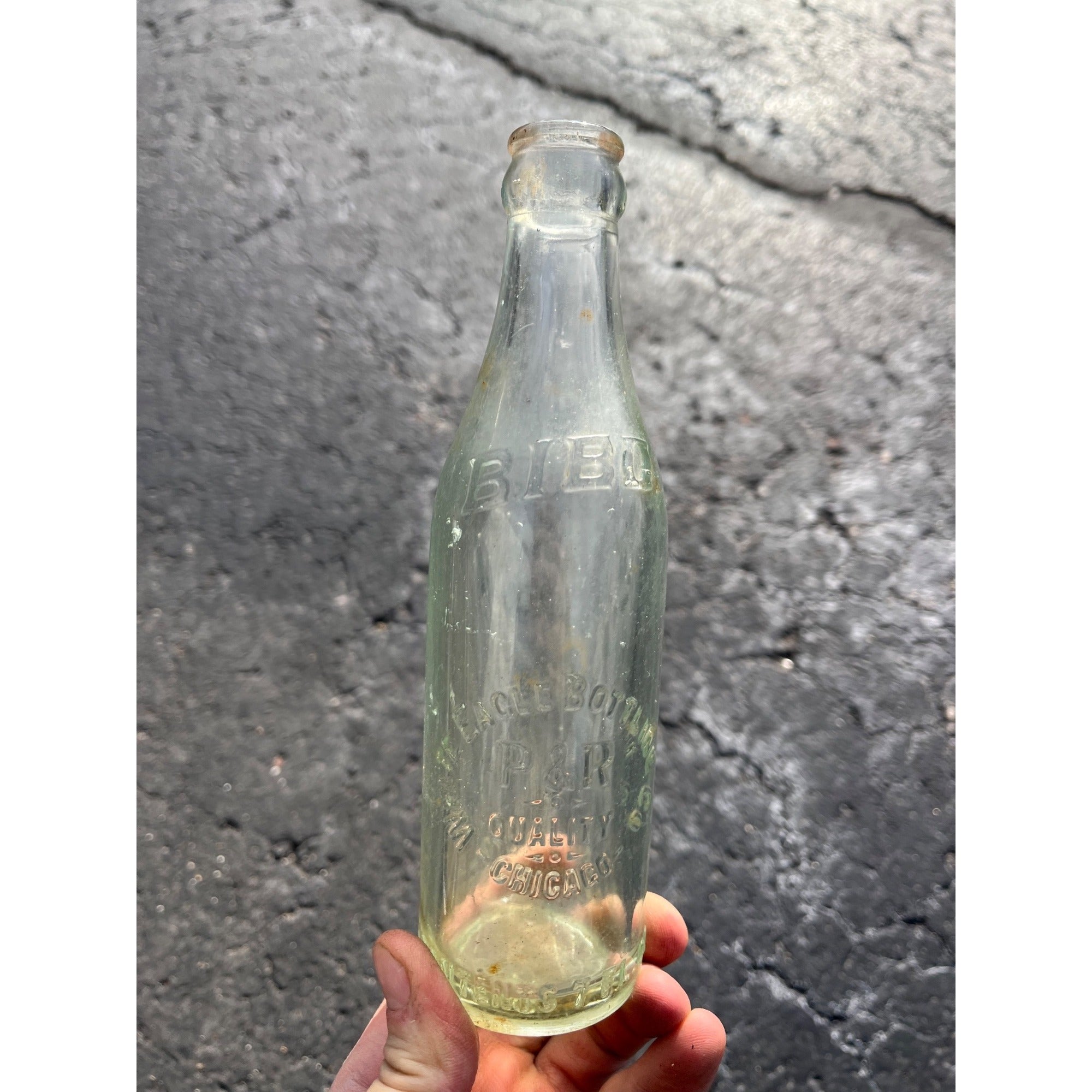 Rare Vintage White Eagle Bottling Co P&R 7oz Bibo Beer Chicago Illinois Bottle