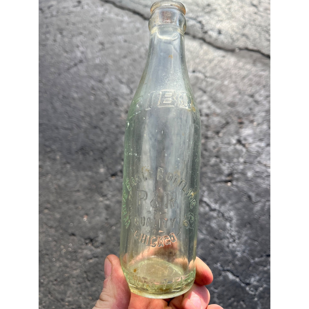Rare Vintage White Eagle Bottling Co P&R 7oz Bibo Beer Chicago Illinois Bottle
