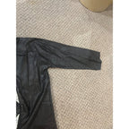 Vintage 1920s-30s Child's Skeleton Halloween Costume Black Cloth w Painted Bones