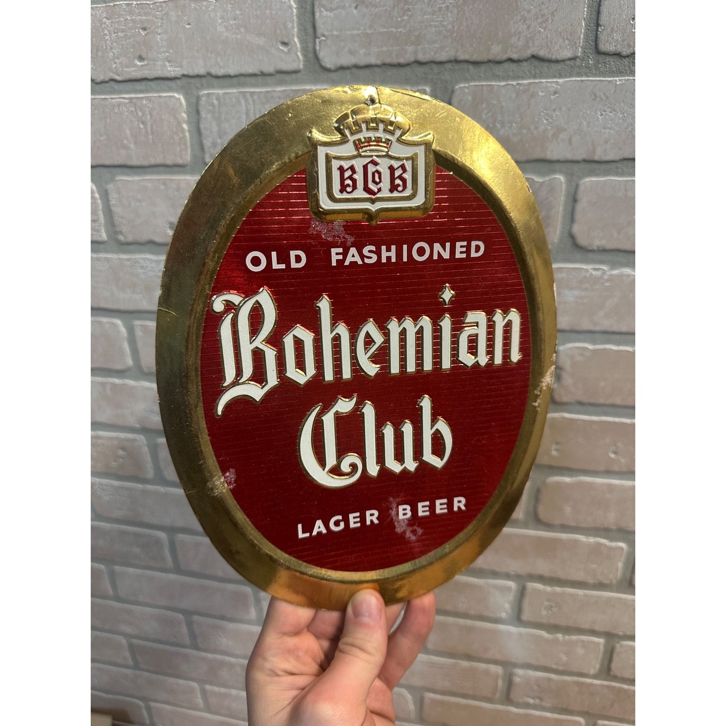 Vintage Bohemian Club Lager Beer "Old Fashioned” Chicago Foil