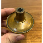 Antique c1895 Yale & Towne Radial Marquette Doorknob Cast Bronze 2-1/4"