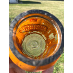 RARE Antique Halloween 1920s Glass Jack o' Lantern JOL Candy Container