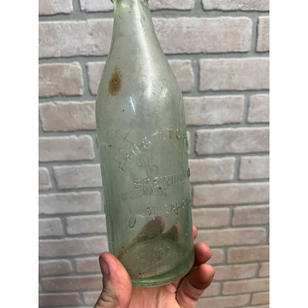 Ernst Tosetti Brewing Chicago ILL Blob Top Beer Bottle Pre Pro