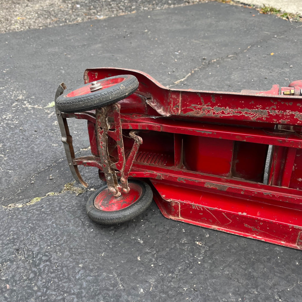 Vintage 1920s SturdiToys American LaFrance Fire Pumper Truck Pressed Steel Toy