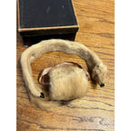 Antique Victorian Edwardian Child’s Fur Mink Muff Hand Warmer & Collar w/ Box