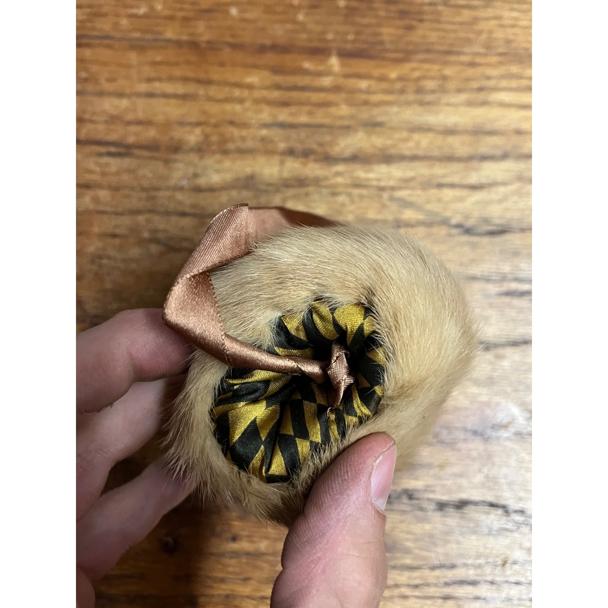 Antique Victorian Edwardian Child’s Fur Mink Muff Hand Warmer & Collar w/ Box