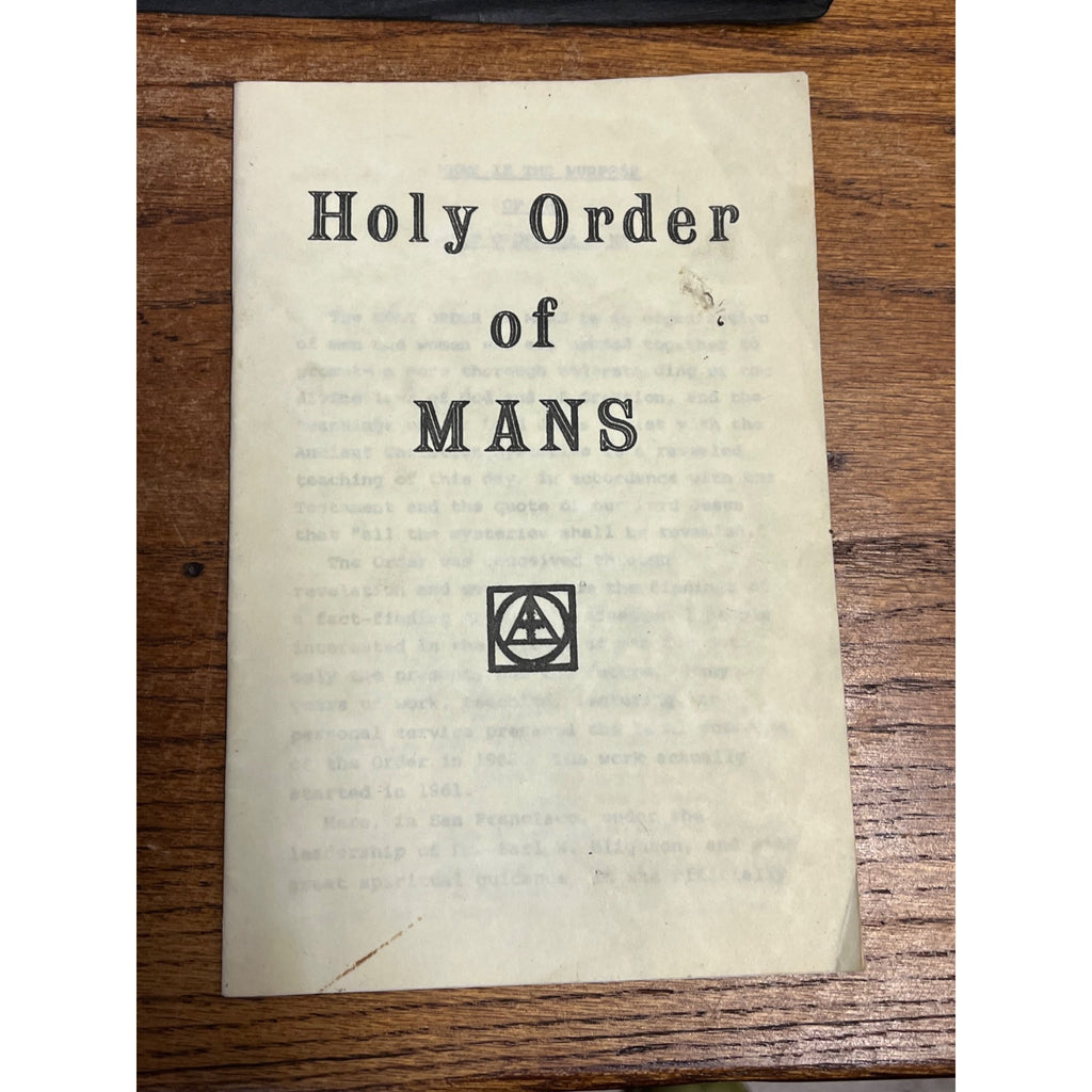 Vintage 1960s The Golden Force Holy Order of Mans Christian Religious Spiritual Text