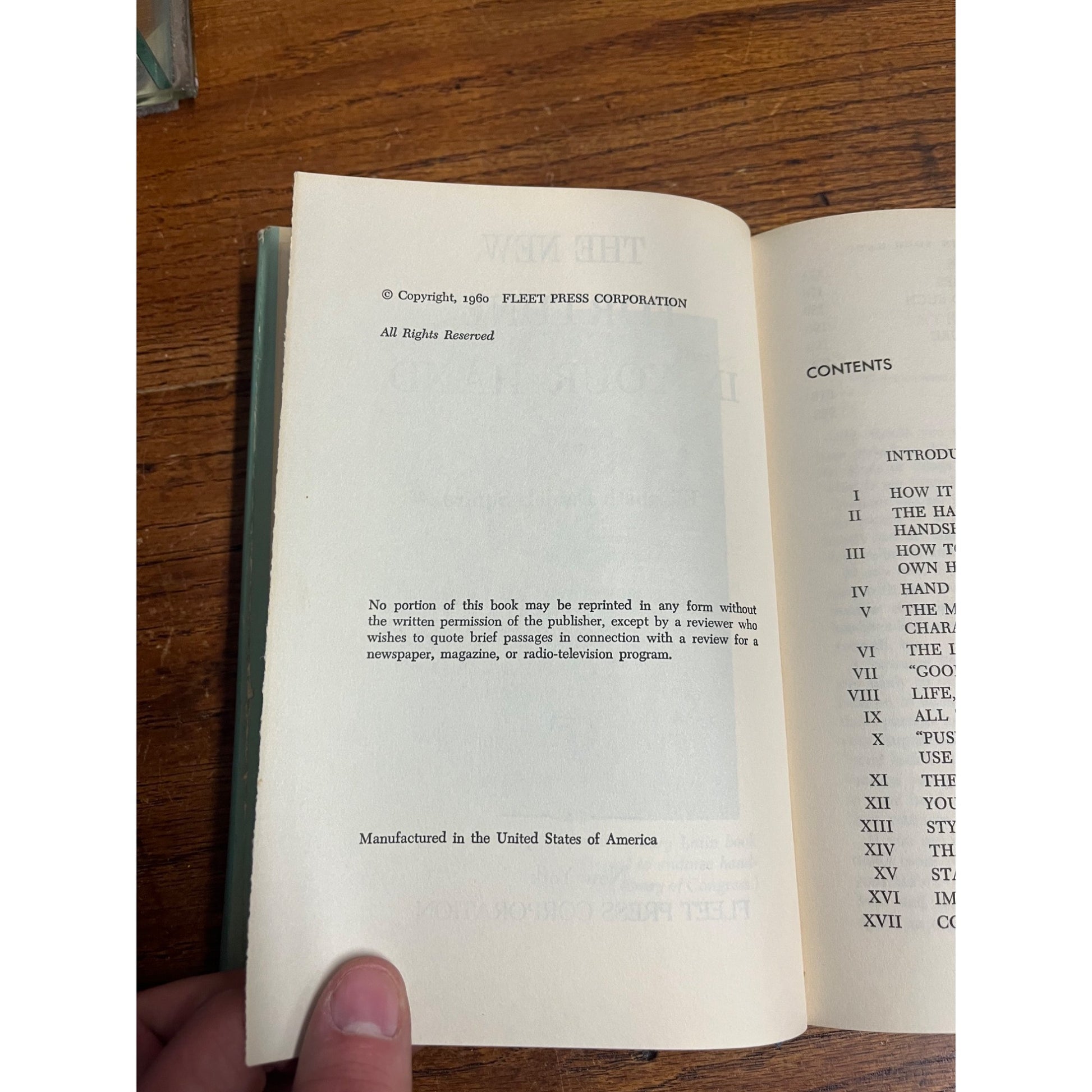 The New Fortune in Your Hand by Elizabeth Daniels Squire (1960) Hardcover Book