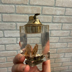 Vintage Clam W/ Pearl Shell On Stones Table Top Lighter Untested