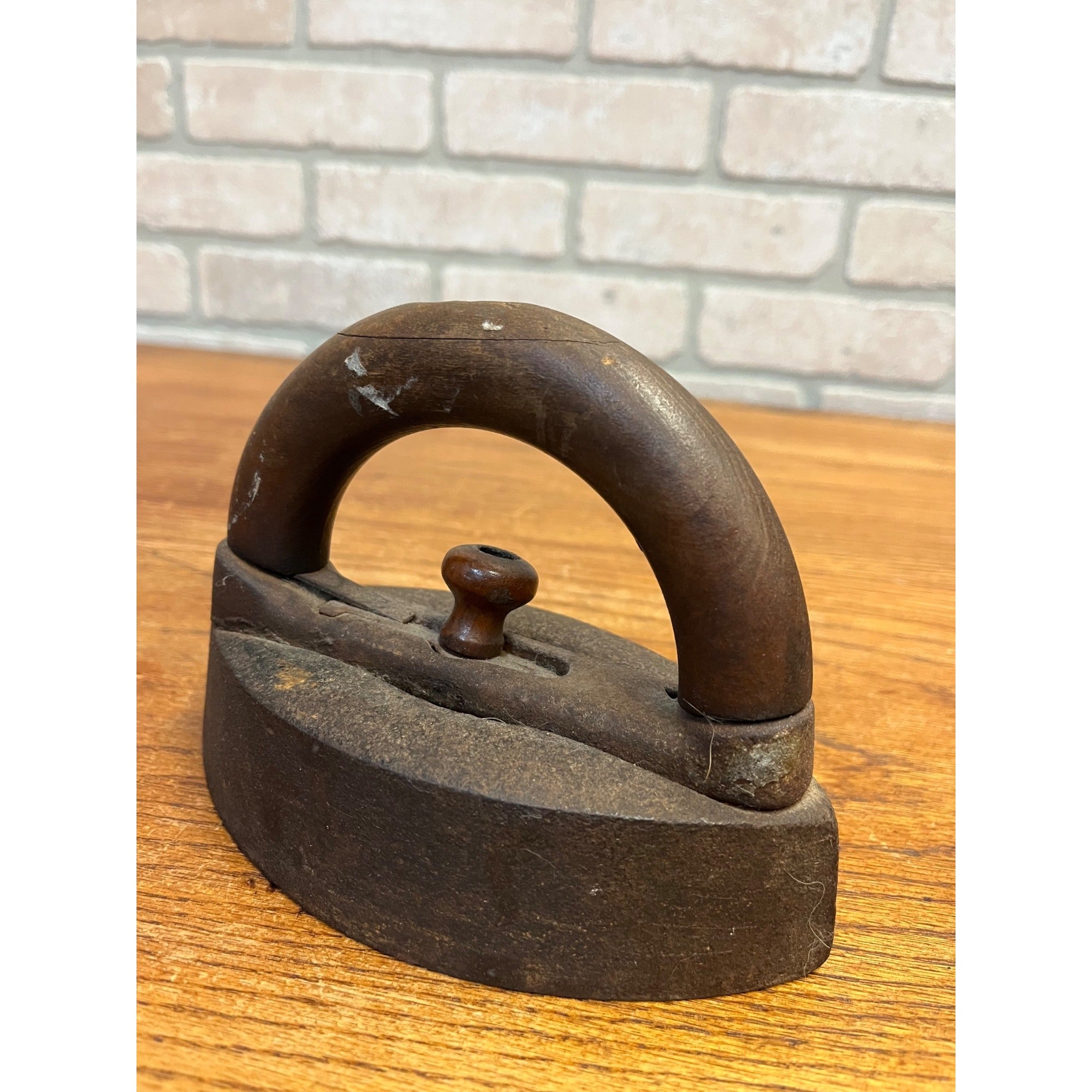 Vintage Primitive Sad Iron Flat Iron Antique Cast Iron Farmhouse Country Rustic Decor