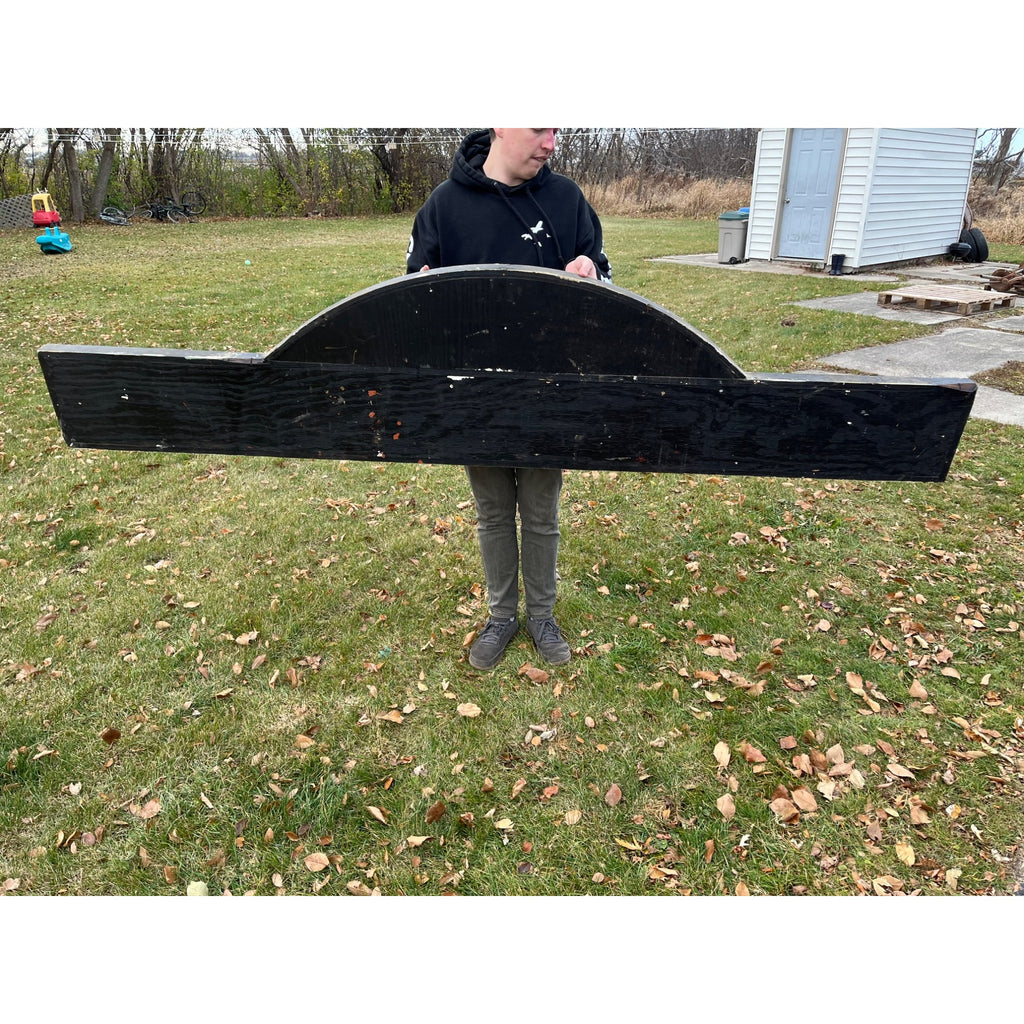 Vintage Pianoforte & Music Co. New York Wooden Trade Advertising Store Sign 8ft