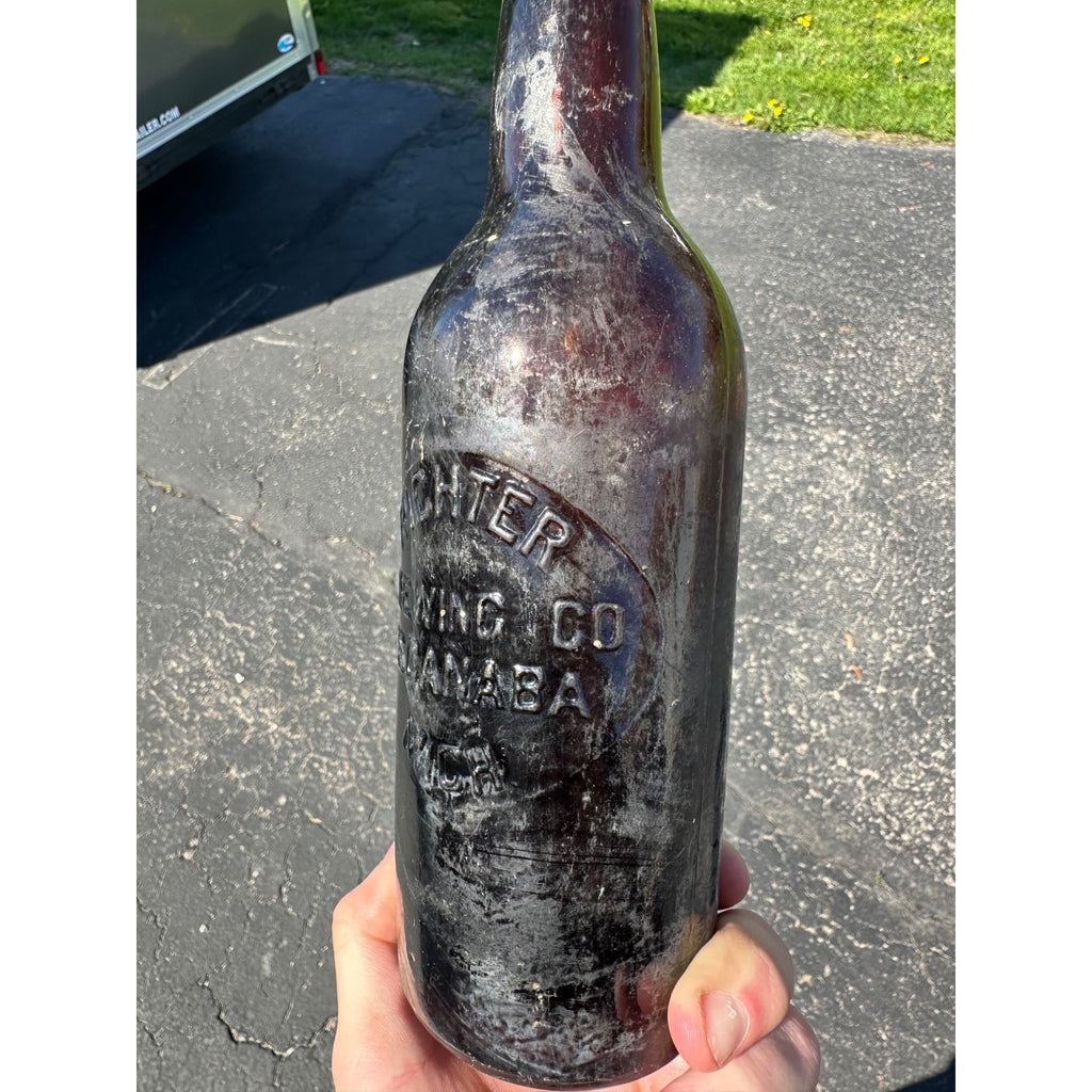 Pre-Prohibition Richter Brewing Co. Amber Escanaba Michigan Beer Bottle Blob