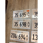 Vintage Huge Lot (27) State Silhouette Illinois License Plates 2010s Land of Lincoln