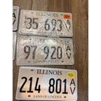 Vintage Huge Lot (27) State Silhouette Illinois License Plates 2010s Land of Lincoln