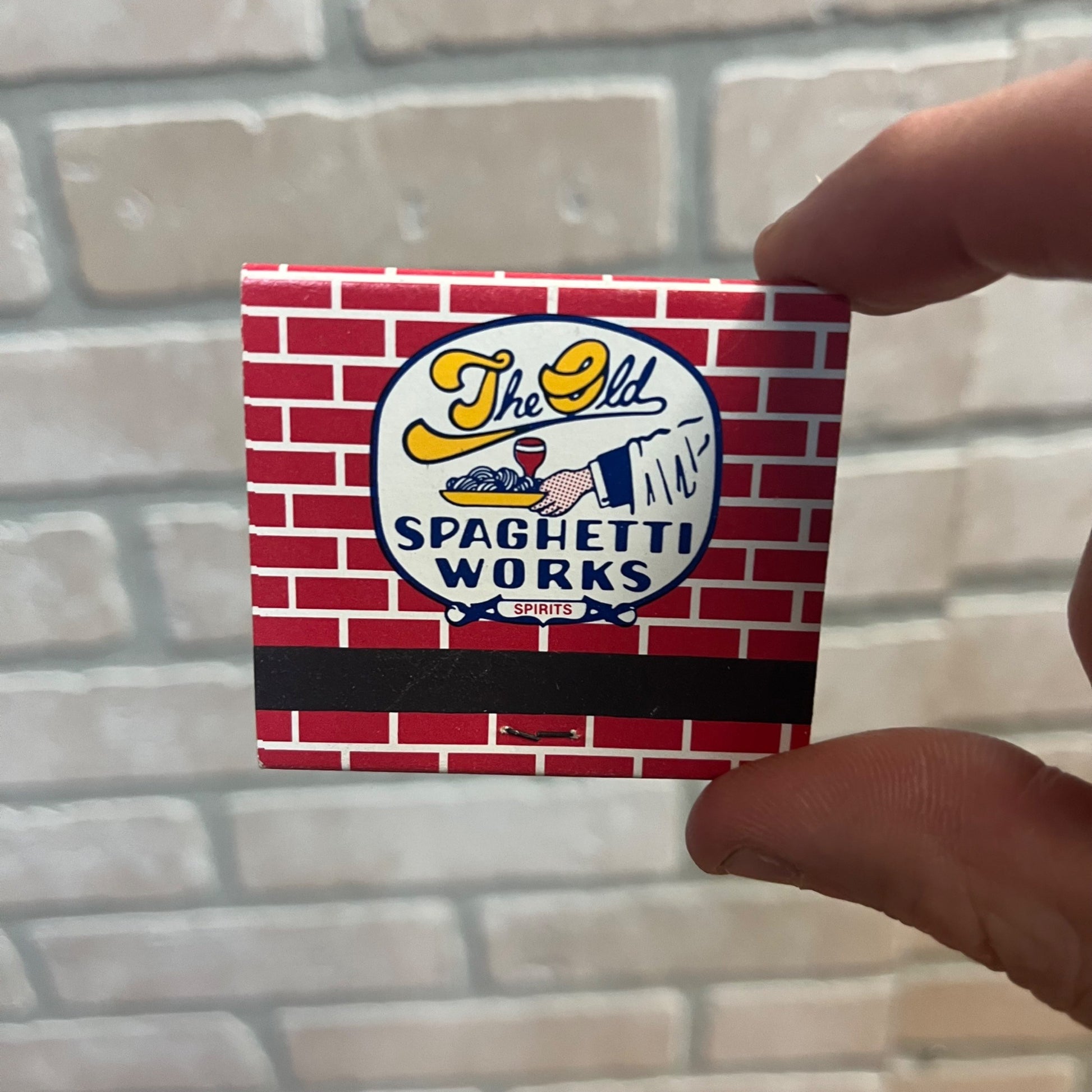 Vintage The Old Spaghetti Works Restaurant Matchbook Omaha NE Advertising Full