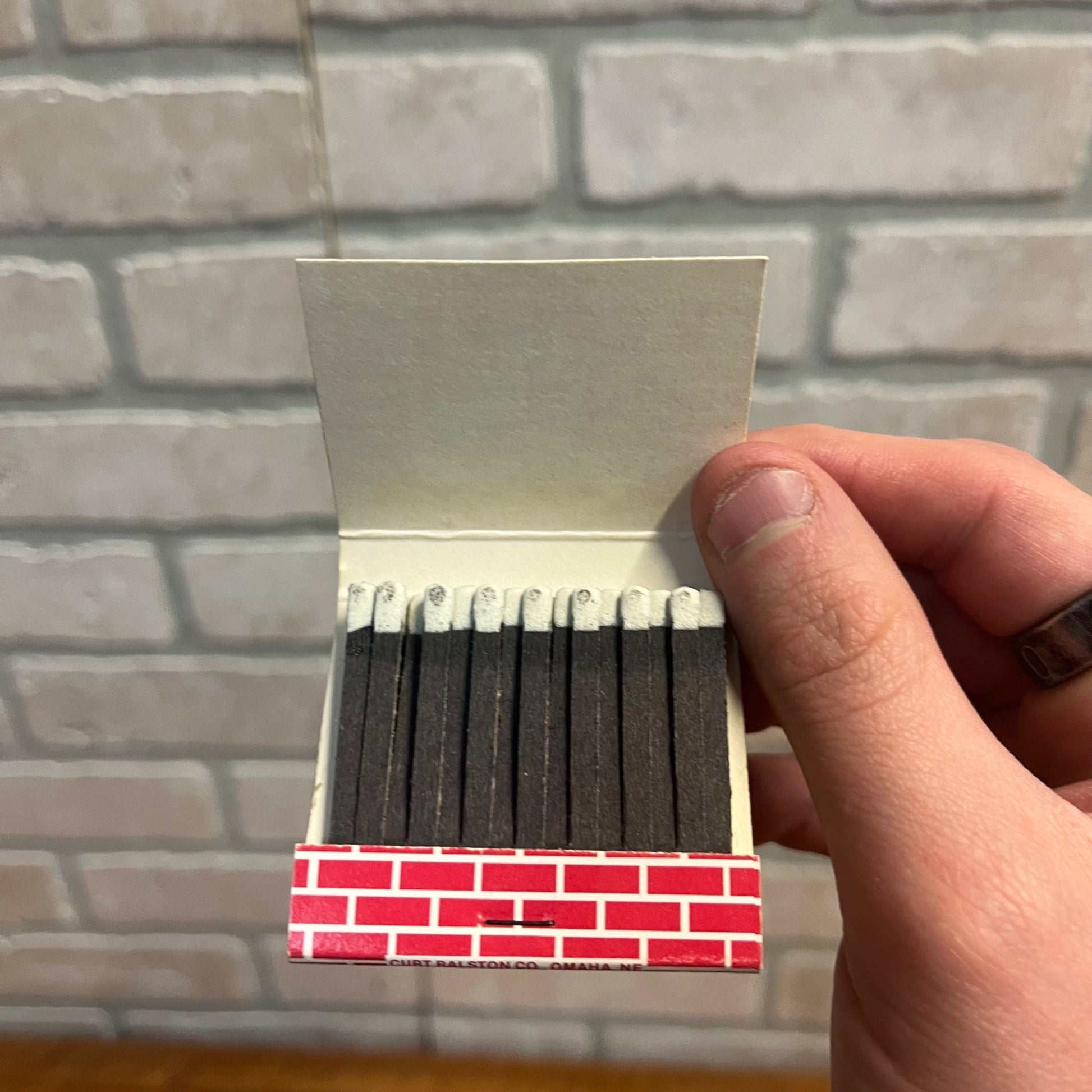 Vintage The Old Spaghetti Works Restaurant Matchbook Omaha NE Advertising Full
