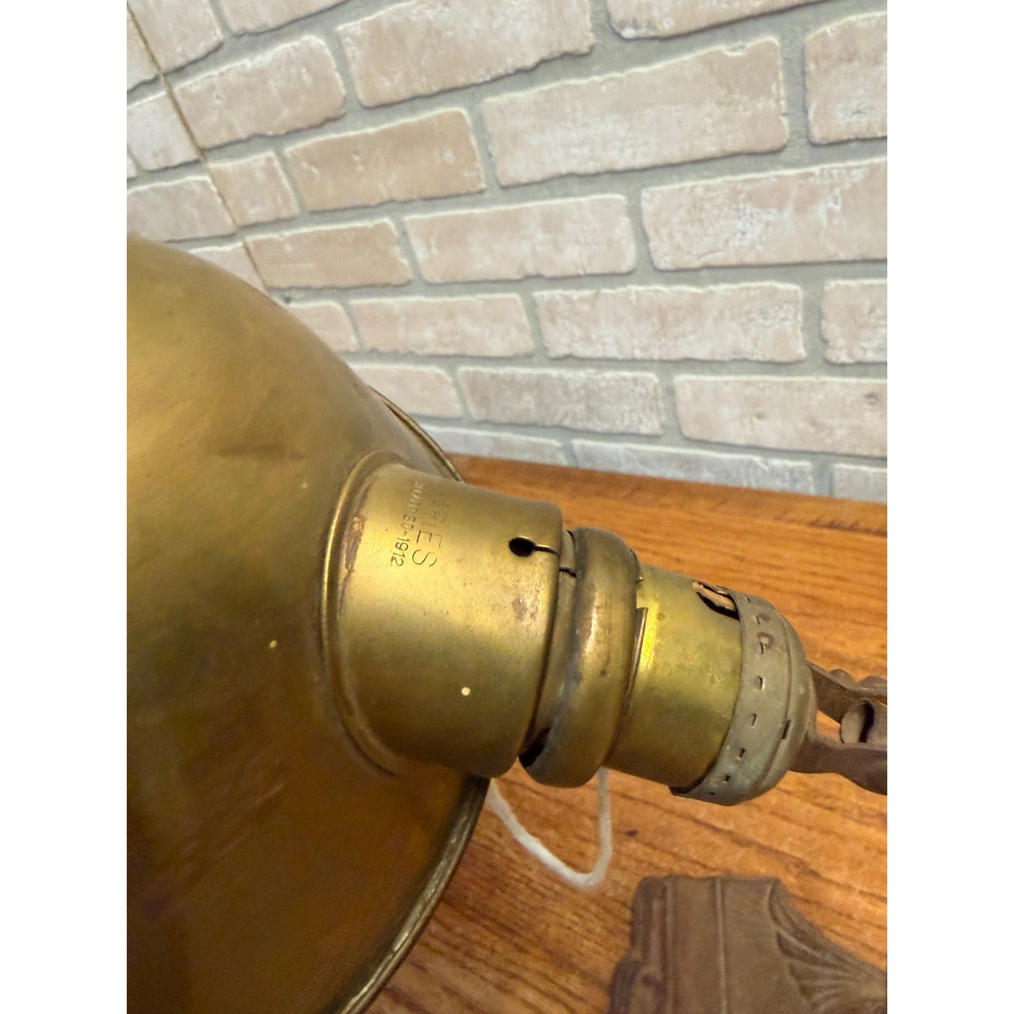 Vintage Art Metal Guild Iron Desk Pen Holder Lamp Brooklyn NY For Restoration