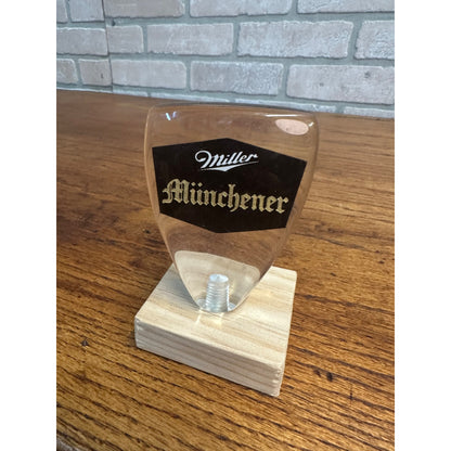 Miller Brewing Munchener Dark Beer 3.5" Acrylic Tap Handle