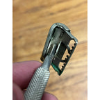 Vintage 1920s Raodes Kriss Kross Single Edge Slant Head Safety Razor Lot (2)
