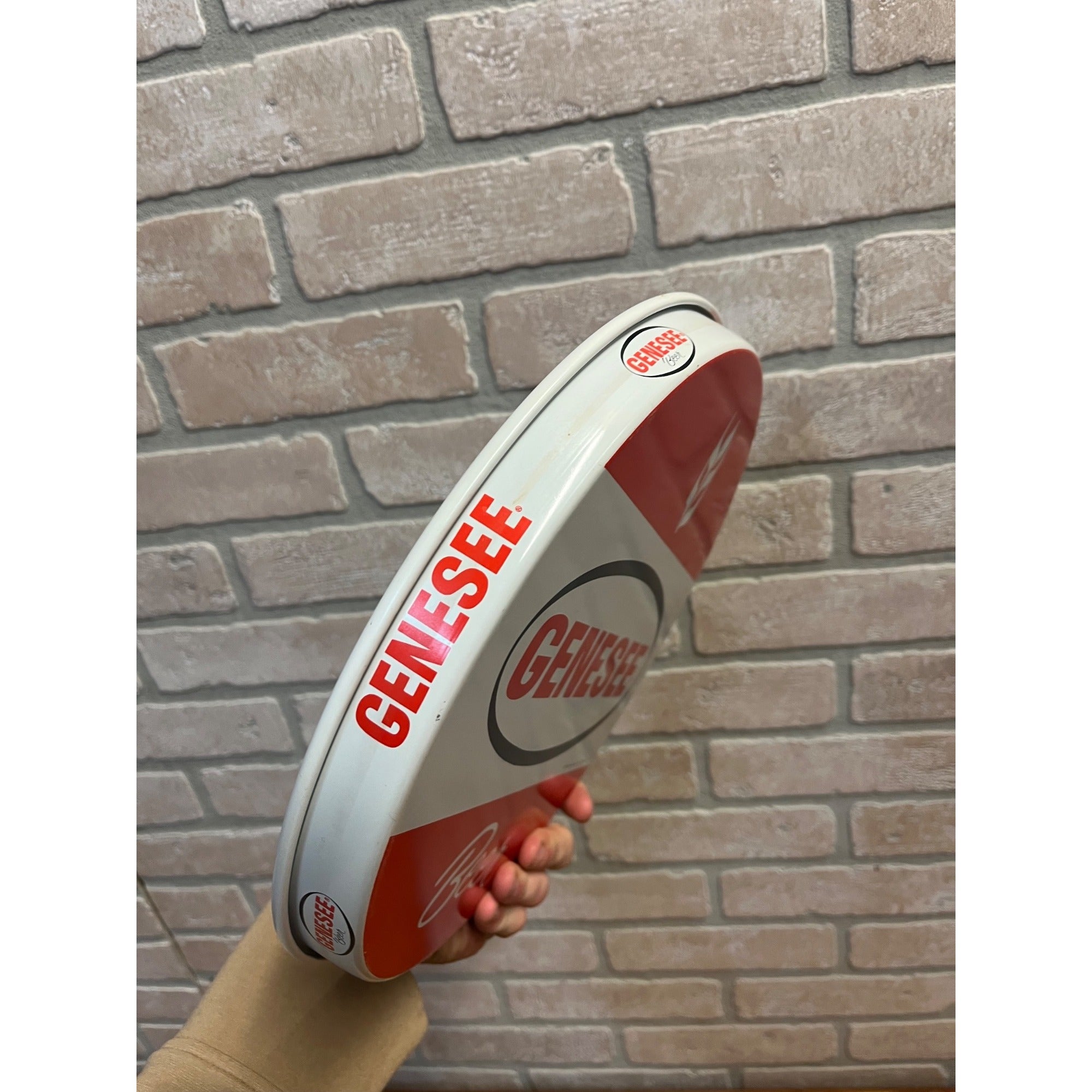 Vintage Genesee Beer Serving Tray Advertising New York Red White