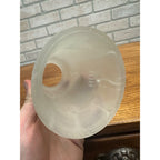 Vintage Frosted Glass Lamp Light Shade Floral 2.25" Fitter 2-1/4"