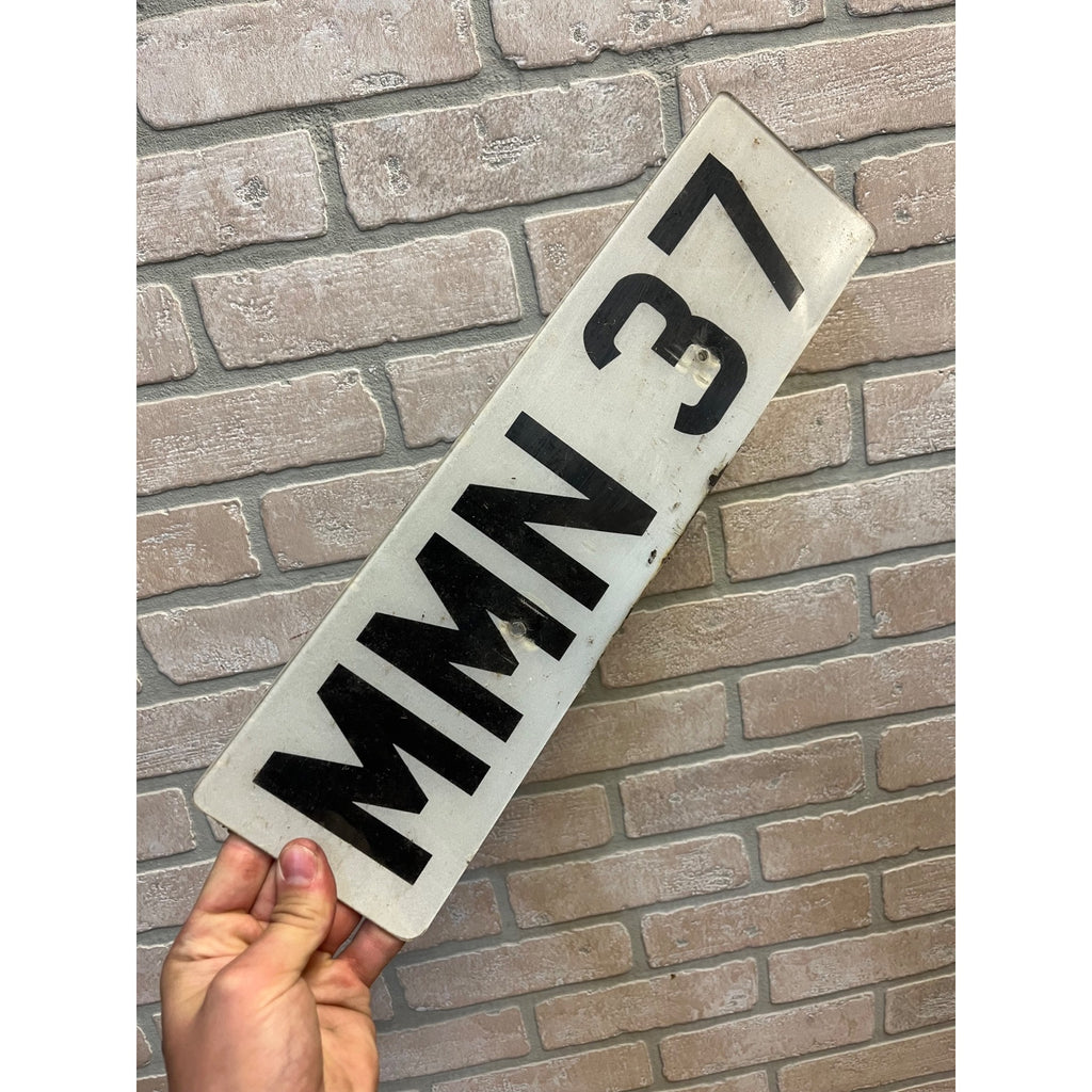 Vintage Isle of Man Foreign Automobile Car License Plate British England MMN