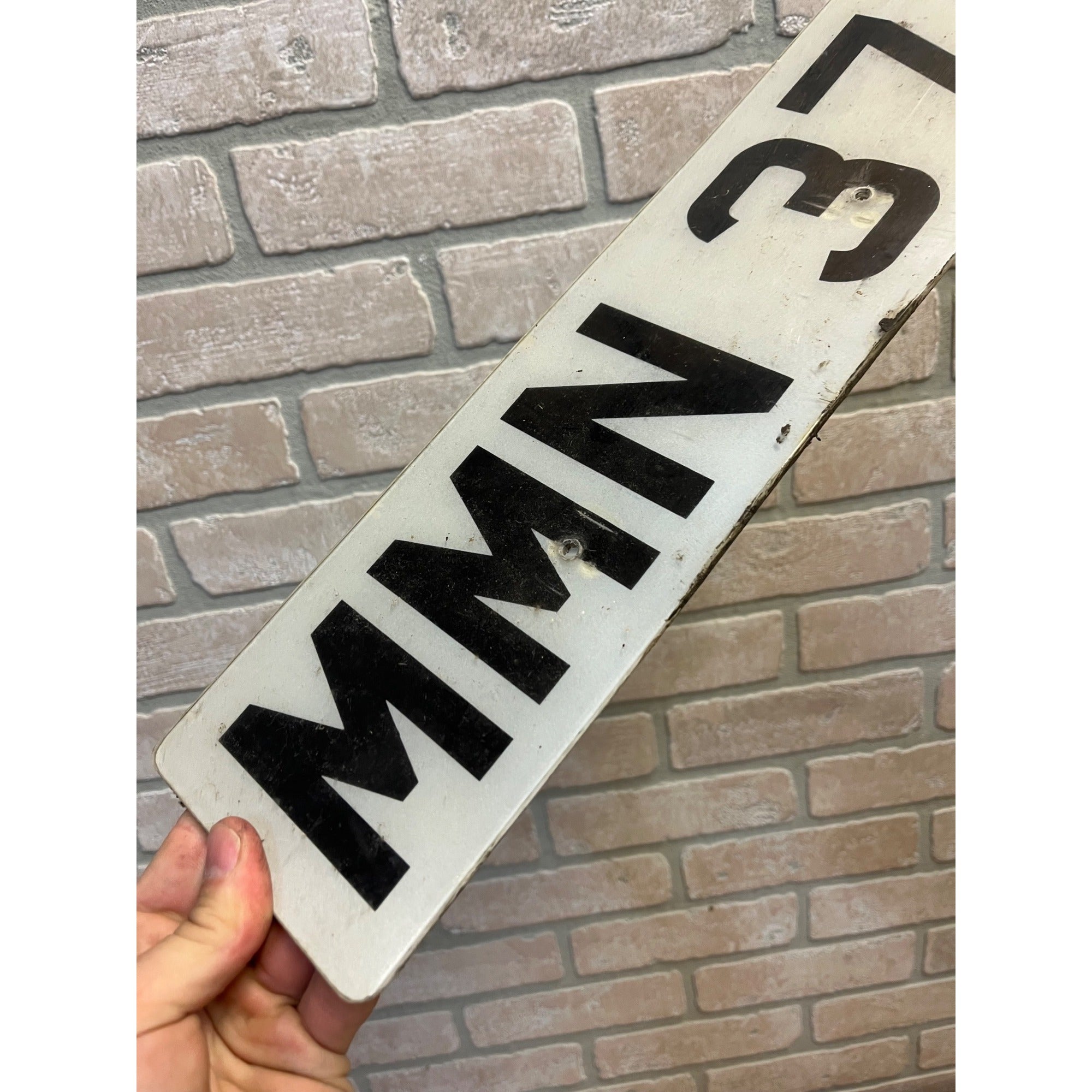 Vintage Isle of Man Foreign Automobile Car License Plate British England MMN