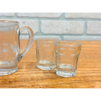 Vintage Child's Miniature Glass Iced Tea Pitcher & Drinking Glasses