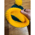 Vintage 70's 80’s Green Bay Packers NFL Knit Winter Pom Beanie Eski Cap Hat