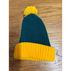 Vintage 70's 80’s Green Bay Packers NFL Knit Winter Pom Beanie Eski Cap Hat