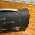 Vintage Metal Dome Top Lunch Pail Toolbox Personalized Jack Sullivan