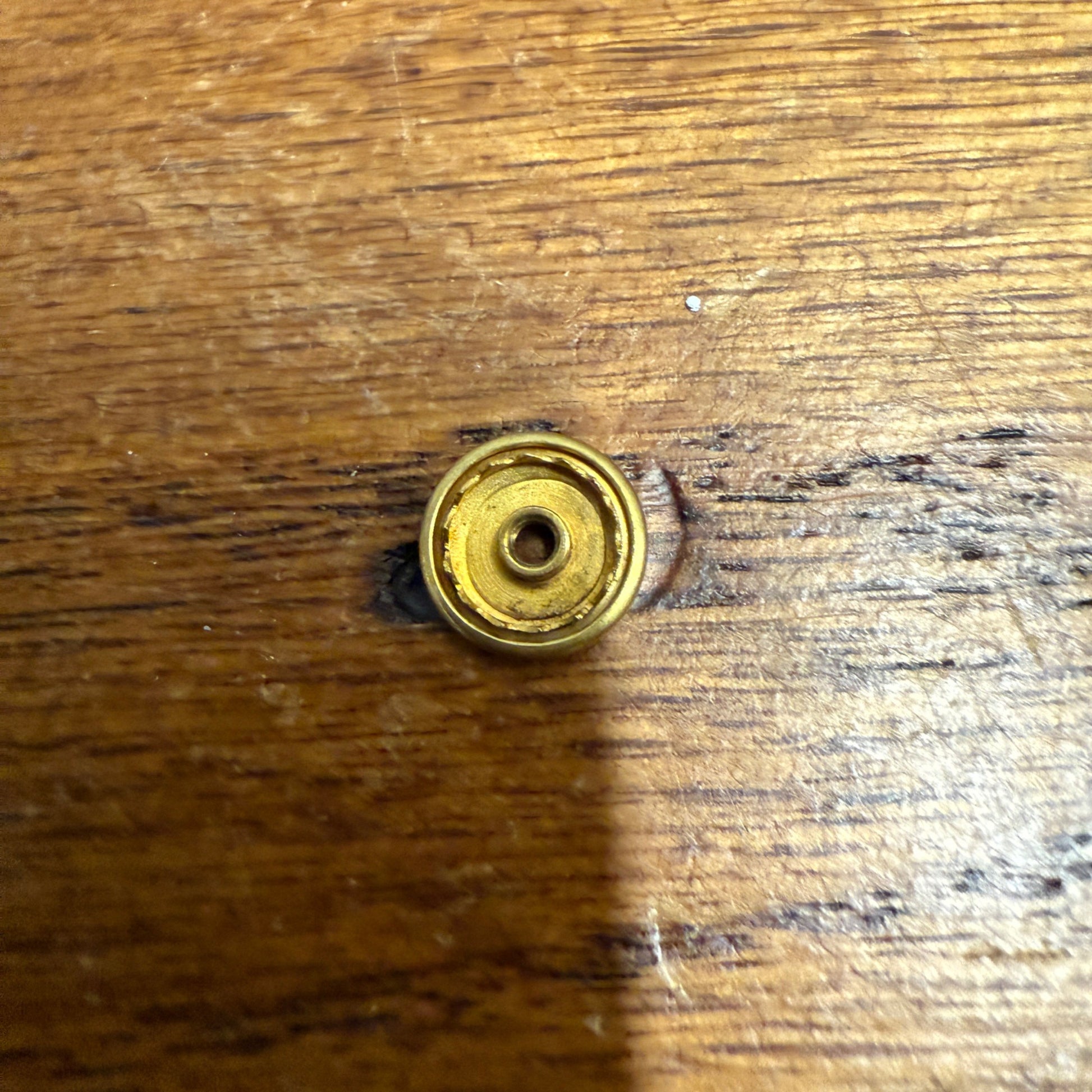 Vintage Fred Rueping Leather Co Employee 10 Years 10k Gold Filled Pin Award Wis