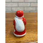 Vintage Christmas Santa Claus Milk Glass Holding Lantern Night Light Cover
