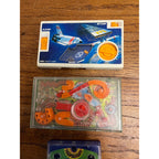Vintage 1970s-80s Tomy Pocket Games Puzzles Baseball Space Obstacle Course Lot 3