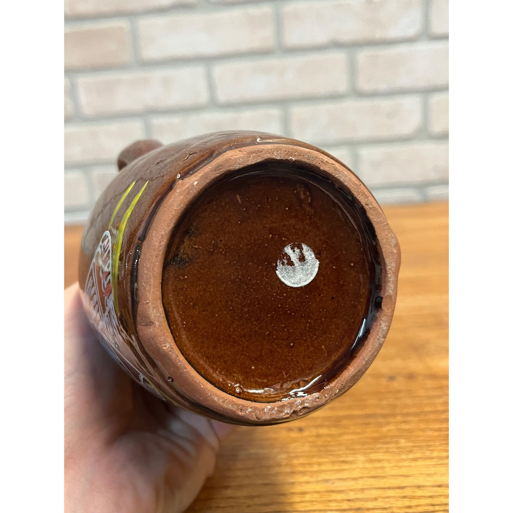 Vintage Fire Water Native American Indian Souvenir Mid-Century Decanter Bottle Ceramic Pottery