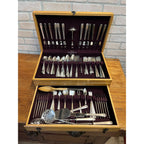 Vintage Oneida 1945 Prestige Plate Bordeaux Pattern Silverware Flatware 130pcs