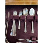 Vintage Oneida 1945 Prestige Plate Bordeaux Pattern Silverware Flatware 130pcs