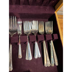 Vintage Oneida 1945 Prestige Plate Bordeaux Pattern Silverware Flatware 130pcs