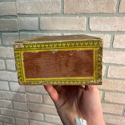 SAM PARR RARE CIGAR BOX CLUB HOUSE WOOD CB HENSCHEL MILWAUKEE10 CENT STRAIGHT