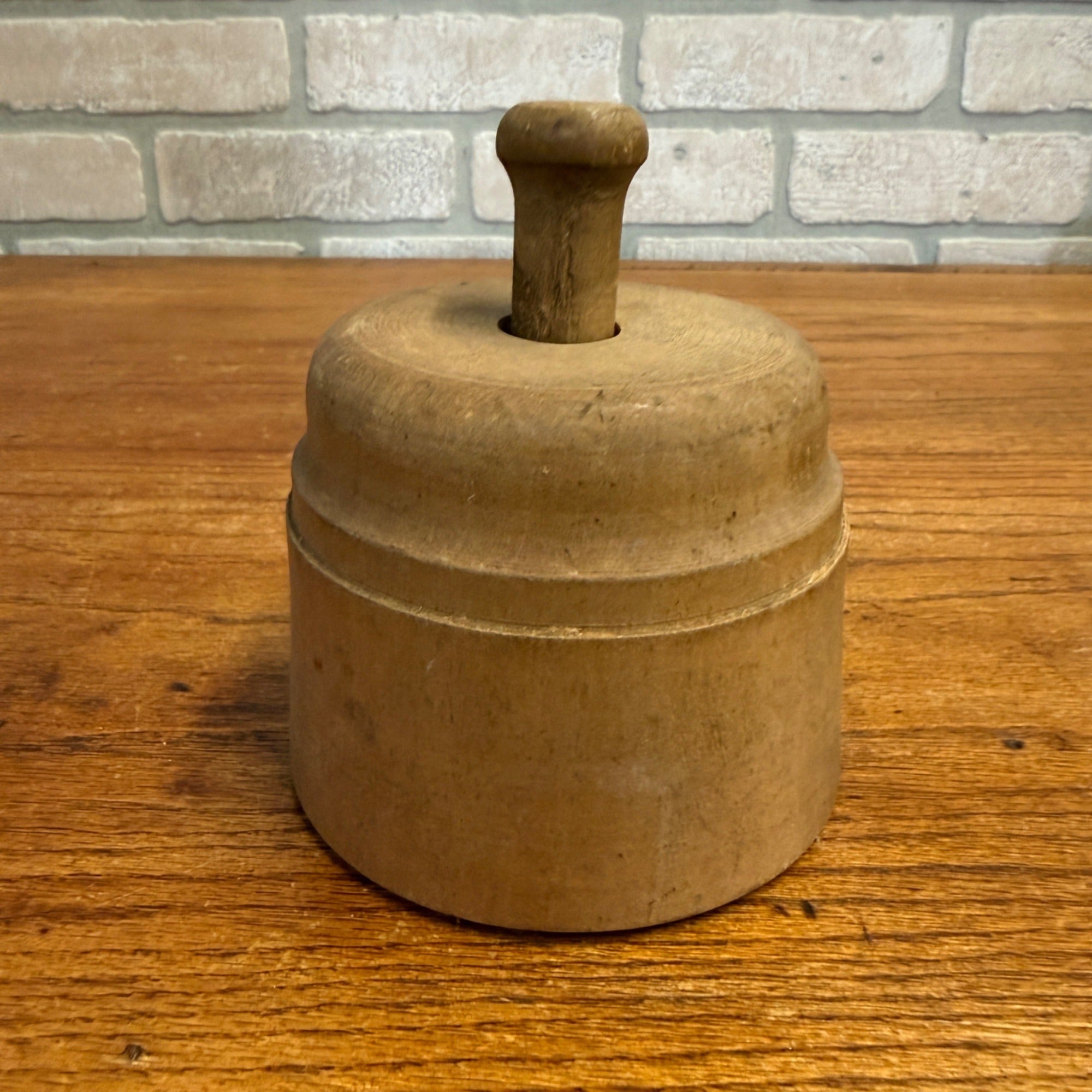 Antique Primitive 19th c. Butter Mold Press Star Pattern Farmhouse