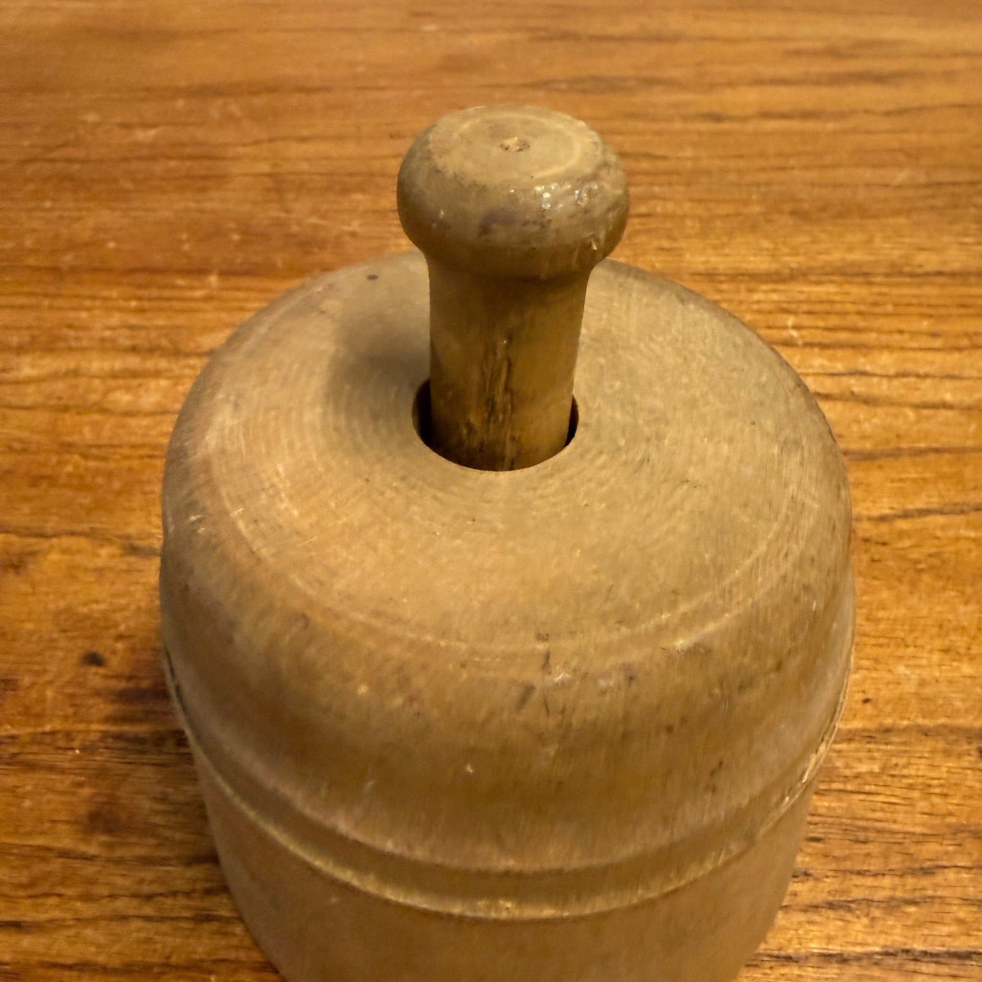 Antique Primitive 19th c. Butter Mold Press Star Pattern Farmhouse