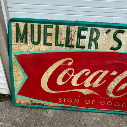 Vintage 9ft Coca-Cola Bottle Retro Large Soda Sign Advertising Slinger WIs