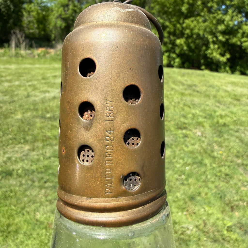 Antique Vintage Brass Skater's Lantern Lamp -- As-Is
