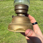 Antique Vintage Brass Skater's Lantern Lamp -- As-Is