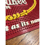 Vintage 1977 Old Milwaukee Beer Bar Mat Rubber Schlitz Brewing Co