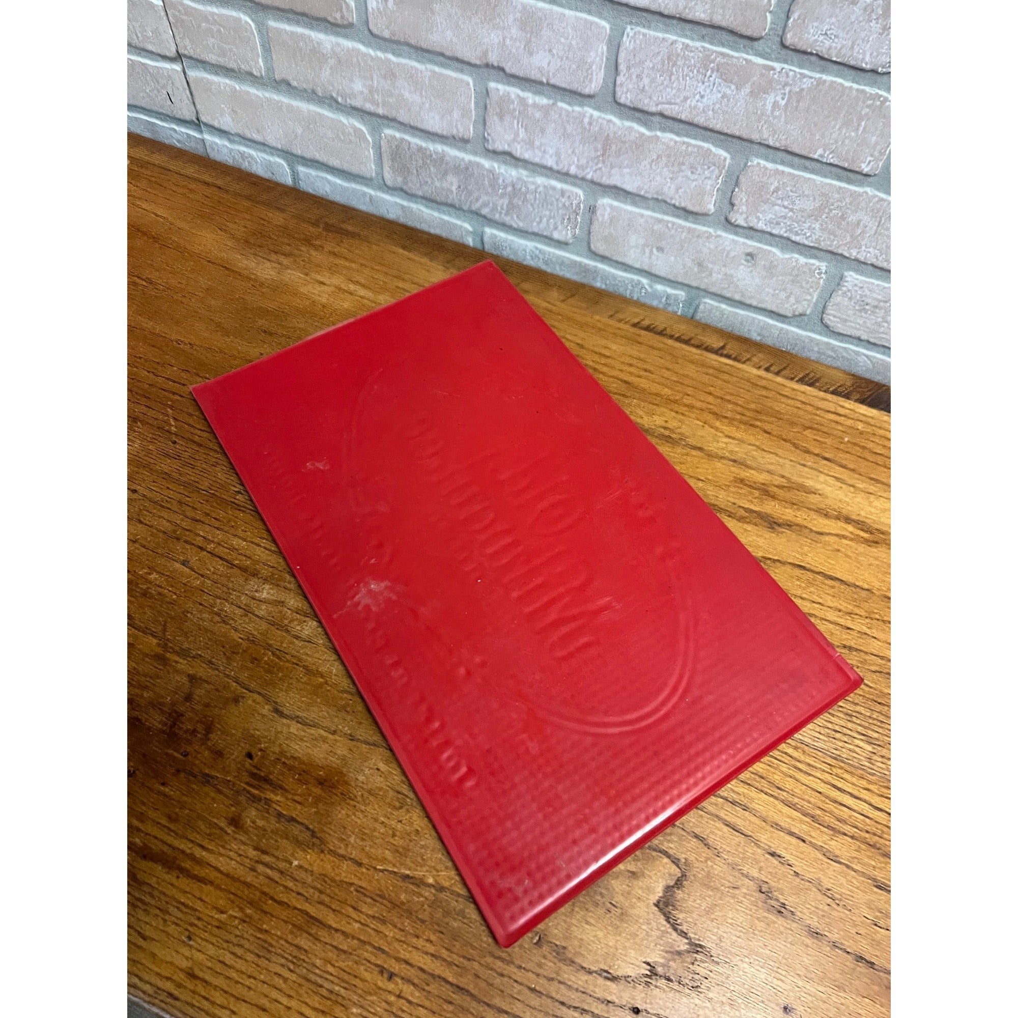 Vintage 1977 Old Milwaukee Beer Bar Mat Rubber Schlitz Brewing Co