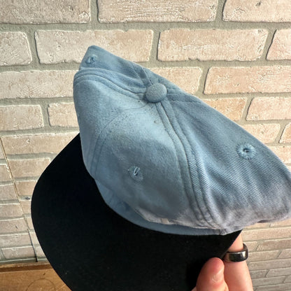 VINTAGE 90S PEPSI ADJUSTABLE EMBROIDERED STRAPBACK HAT CAP COTTON LIGHT BLUE NEW