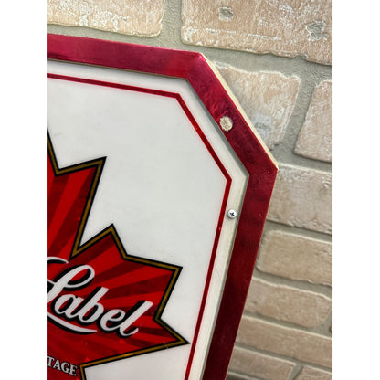 Vintage Carlings Black Label Beer Lighted Bar Pub Advertising Sign Plastic - Works!