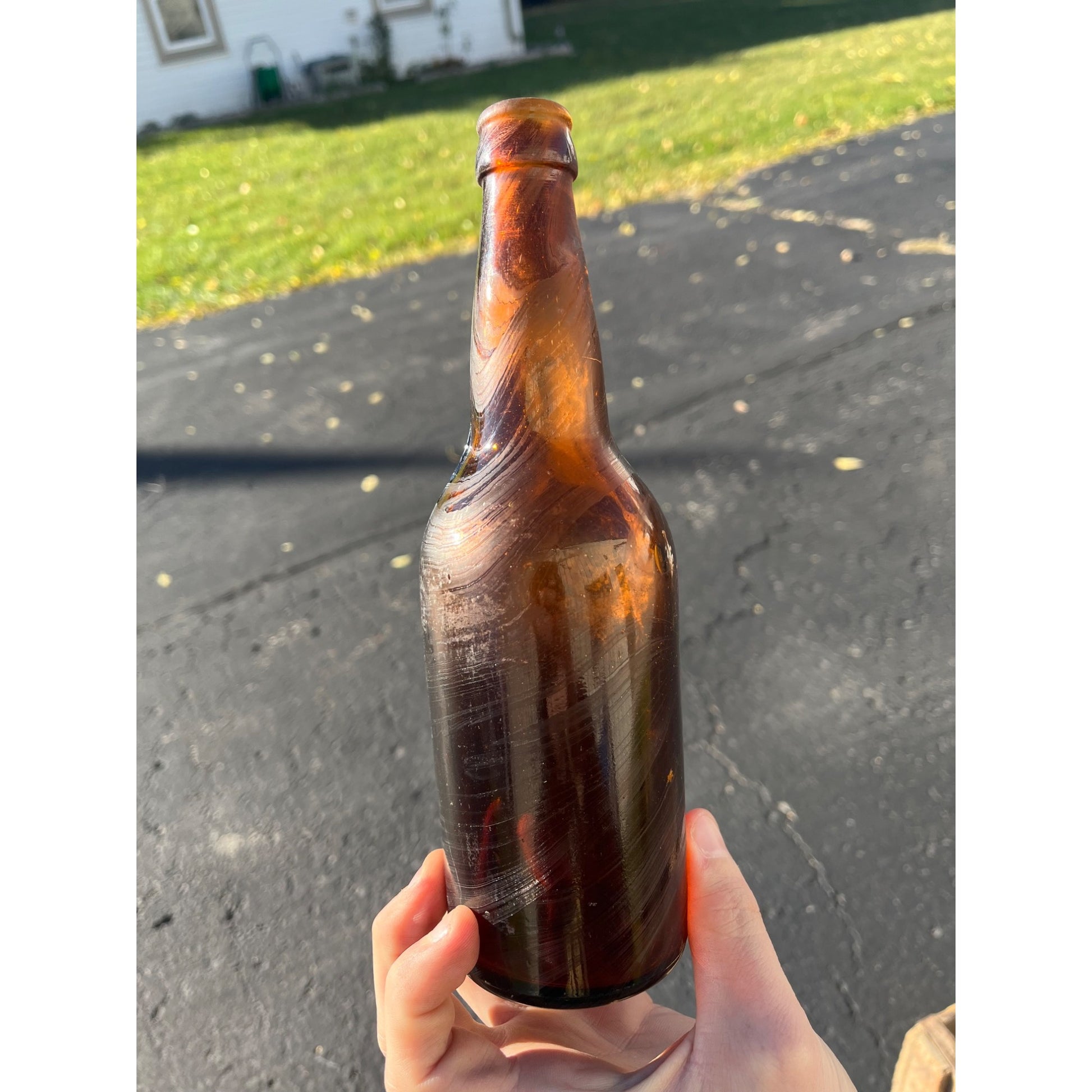 Vintage Pre-Pro Cream City Brewing Co. Amber Brown Beer Bottle Milwaukee Wis